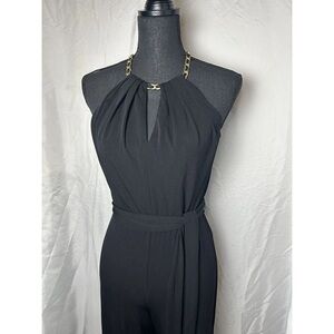 WHBM Black Wide Leg Halter Jumpsuit Size 8. Only tried on, never worn.